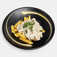 سیب زمینی با سس قارچ