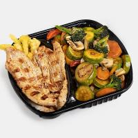 مرغ گریل با سبزیجات