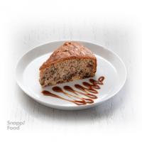  اسلایس کیک سیب و گردو یک نفره