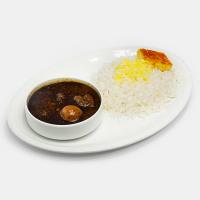 چلو خورشت قورمه سبزی