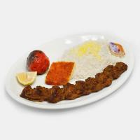 چلو کباب لقمه زعفرانی