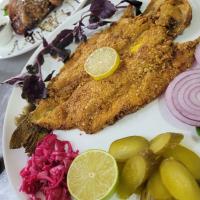چلو ماهی سرخ شده