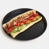 هات داگ با قارچ و پنیر پیتزا