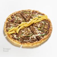 پیتزا گوشت و قارچ 30 سانتی متری