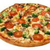 پیتزا سبزیجات آمریکایی یک نفره (۲۳ سانتی متری)