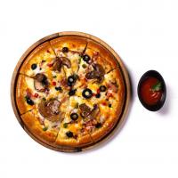 پیتزا سالامی آمریکایی دو نفره (32 سانتی متری)