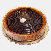 چیز کیک گرد شکلات