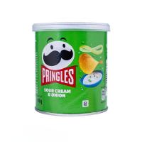 چیپس پرینگلز مینی با طعم خامه ترش و پیاز