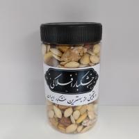 آجیل پوست کاغذی نوع 1 + تخمه کدو نمکی قوطی