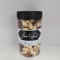 بادام هندی خام+پسته خام+بادام درختی خام+مویز ایرانی قوطی