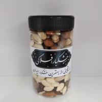 آجیل 3 مغز خام + مویز ایرانی + تخمه کدو خام قوطی