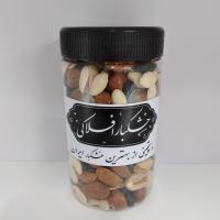 آجیل 3 مغز شیرین + تخمه کدو خام قوطی