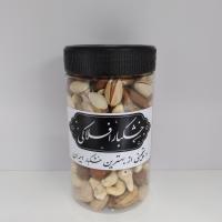 آجیل چهار مغز خام+تخمه کدو خام+انجیر قوطی