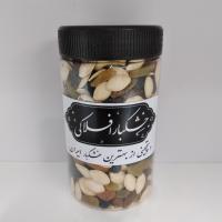 بادام هندی خام+پسته خام+بادام درختی خام+تخمه کدو خام+3مویز قوطی