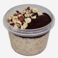 اوت میل شکلات تلخ داغ با فندوق