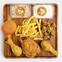 ران مرغ سوخاری سه تکه