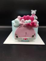 کیک خامه ای مینی طرح شماره 14