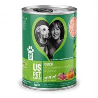 کنسرو نچرال سگ بالغ یو اس پت با طعم اردک
