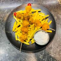 قارچ سوخاری با سیب زمینی