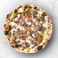 پیتزا سیر و استیک ایتالیایی