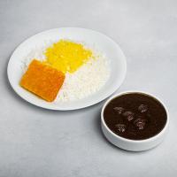 چلو خورشت فسنجان با گوشت قلقلی