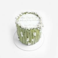 کیک شکوفه سبز