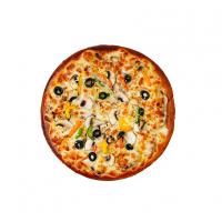 پیتزا گوشت و قارچ آمریکایی