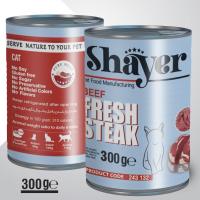 کنسرو سگ شایر استیک طعم گوشت و مرغ