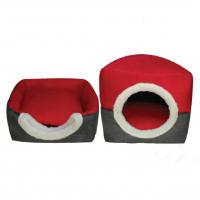 جای خواب دو کاره سگ و گربه قرمز رنگ