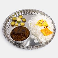 چلو خورشت قورمه سبزی