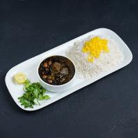 چلو خورشت قورمه سبزی