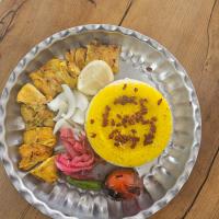 چلو جوجه کباب زعفرانی