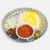 چلو خورشت قیمه بادمجان