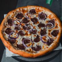 پیتزا خامه استیک ایتالیایی