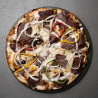 پیتزا استیک و سیر آمریکایی