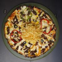 پیتزا بیف استیک