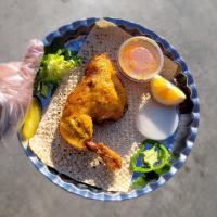 خوراک مرغ سرخ شده