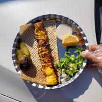 جوجه کباب با دورچین