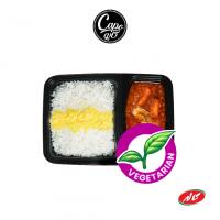 چلو خورشت قیمه بادمجان (وجترین) بدون گوشت