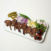 خوراک کباب شیشلیک با دورچین