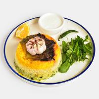 ته چین گوشت اسفناج