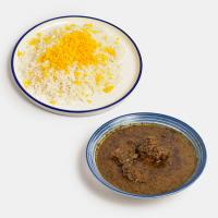 چلو خورشت قلیه ماهی