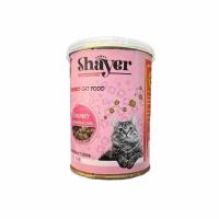کنسرو چانک گربه شایر طعم مرغ و جگر با سس جگر 400 گرم