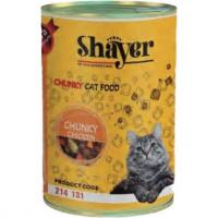 کنسرو چانک گربه شایر طعم مرغ با سس کدوحلوایی 400 گرم