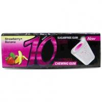 آدامس موز توت فرنگی تن