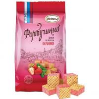 ویفر روسی با طعم توت فرنگی پاکتی آکوند 125 گرم