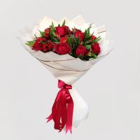 دسته گل رز و آلسترومریا