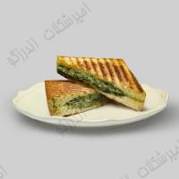 ساندویچ تست اسفناج و پنیر