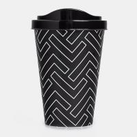 لیوان طرح پترن مشکی لمیز