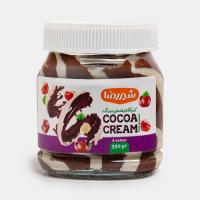 کرم دو رنگ شکلاتی شیشه ای 330گرم